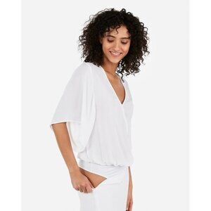 Express Surplice Kimono Thong Bodysuit XS